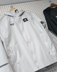 saysky clean pace flex hooded jacket, grey, running is ugly.