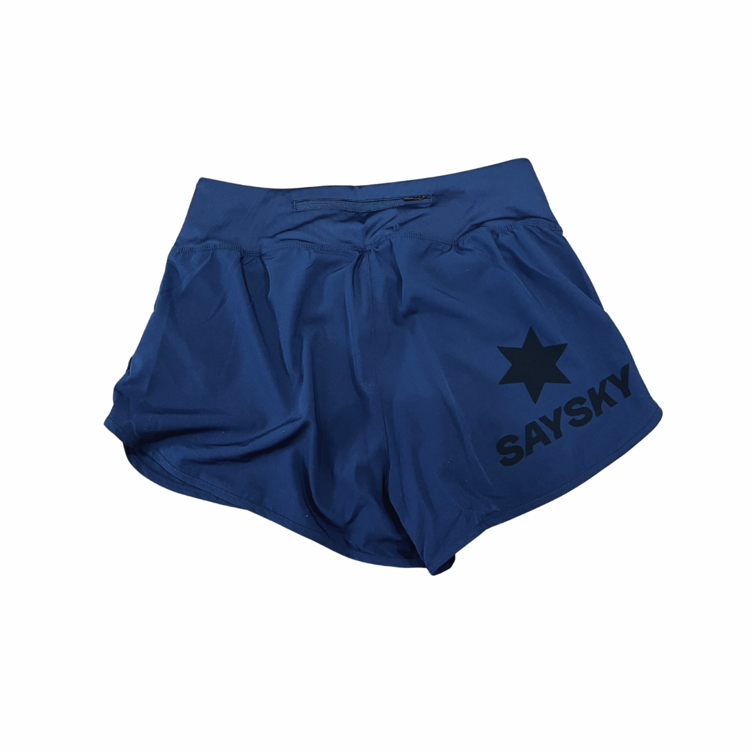 saysky womens pace shorts 3", blue.