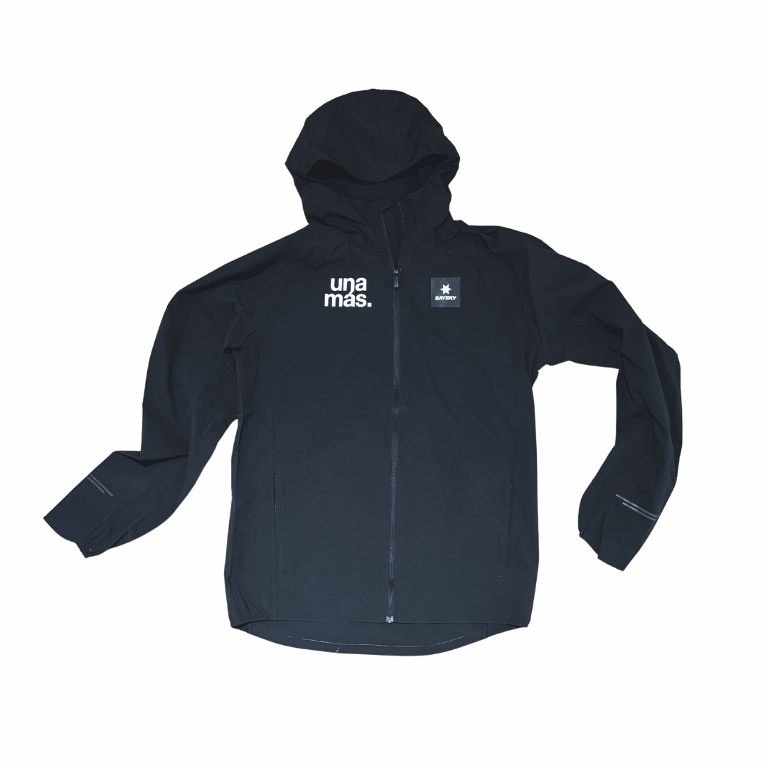 saysky clean pace flex hooded jacket, black, una más.