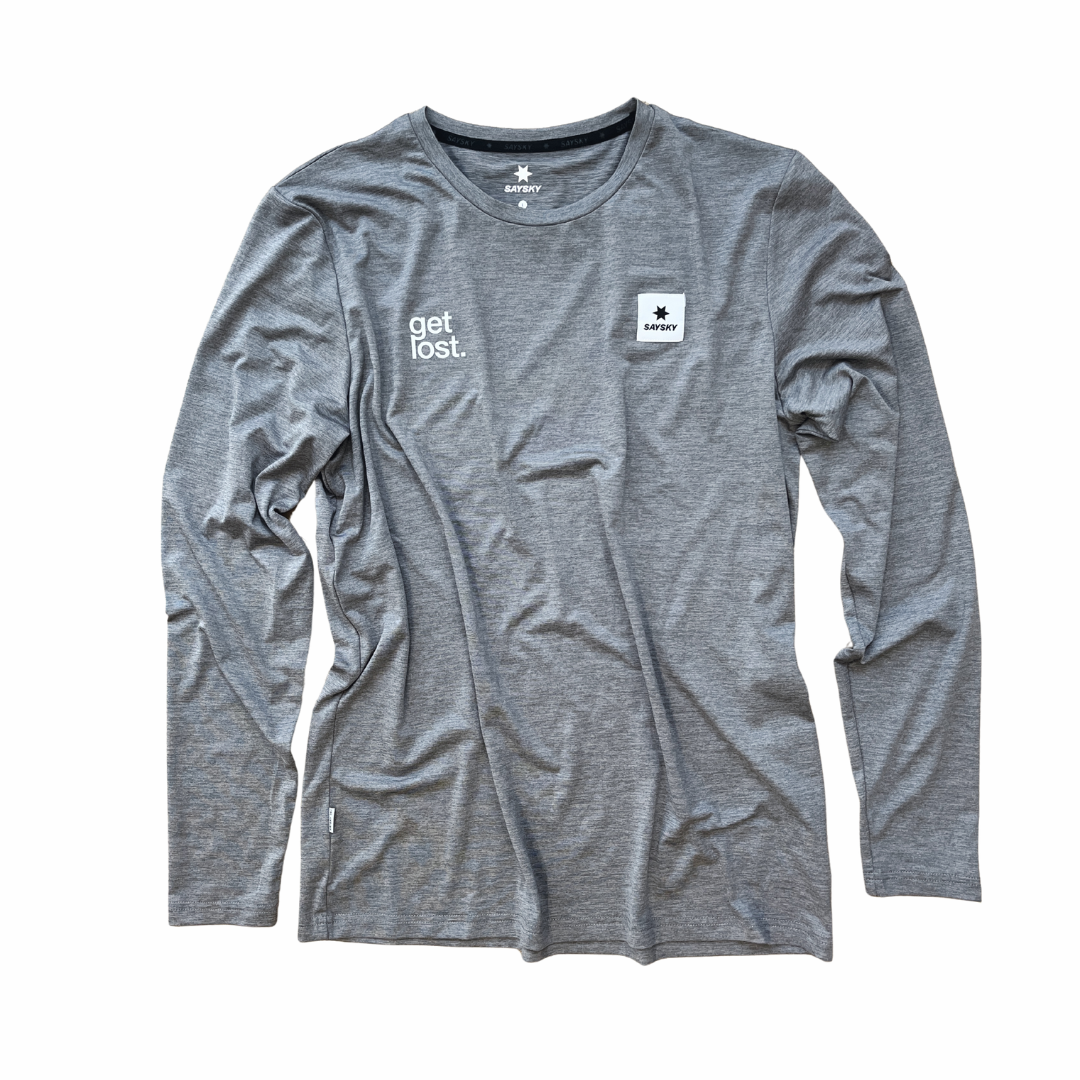 saysky clean motion longsleeve, grey.