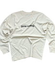 longsleeve, gone surfing, raw white.