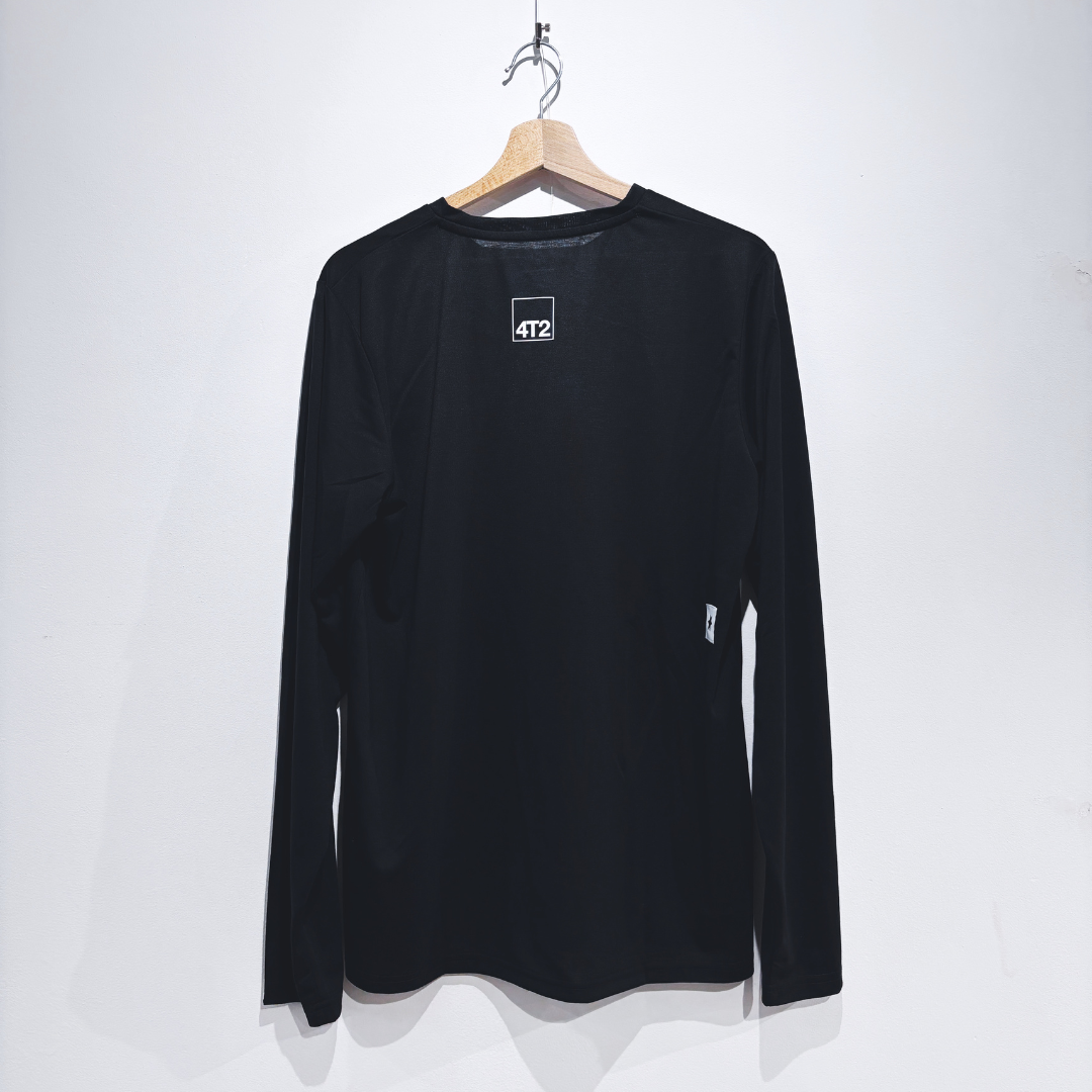 saysky clean motion longsleeve, black, running is boring.