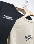 saysky clean motion longsleeve, black, running is boring.