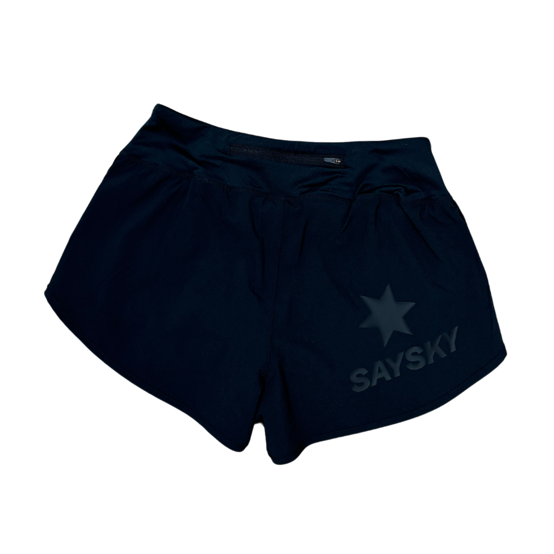 saysky womens pace shorts 3", black.