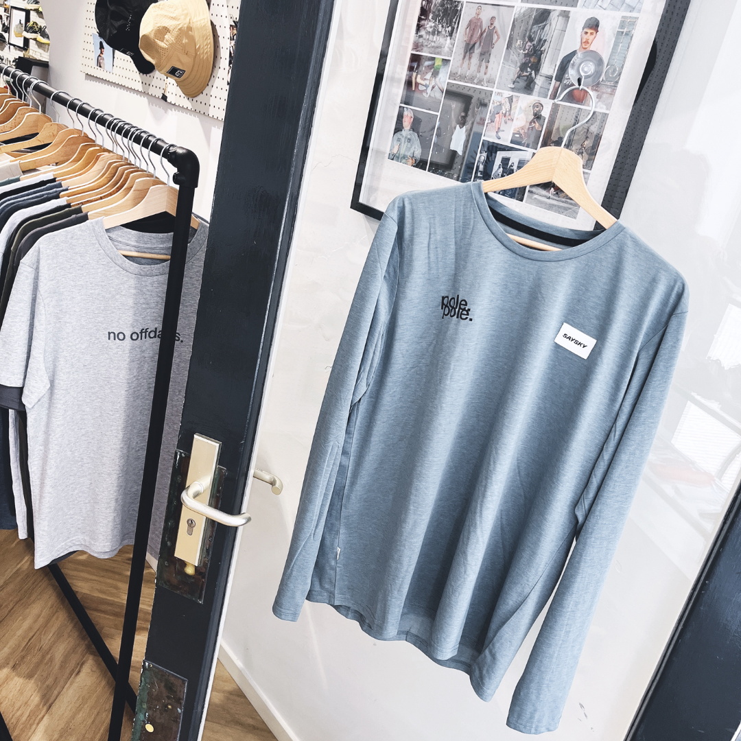 saysky clean motion longsleeve, sleepy ocean, pole pole.