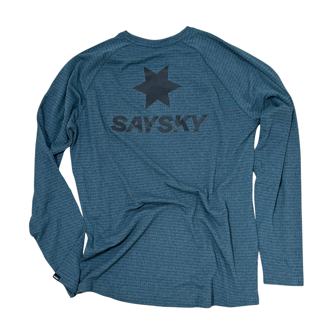 saysky blaze longsleeve, blue melange.