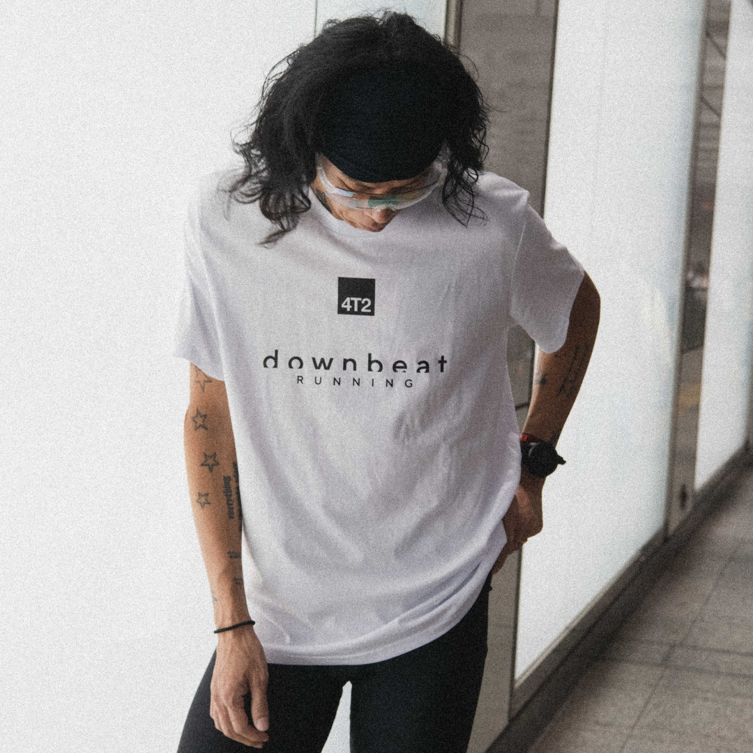 tee downbeat running, tokyo love on white, archive.
