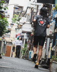 tee downbeat running, tokyo love on vintage black, archive.