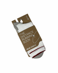 near earth distance sock, crew length, white.