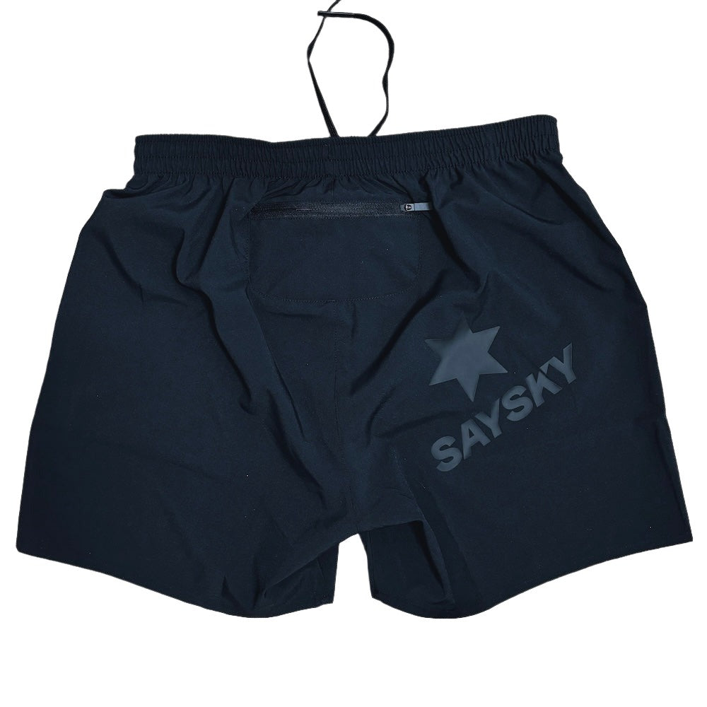 saysky mens pace shorts 5", black.