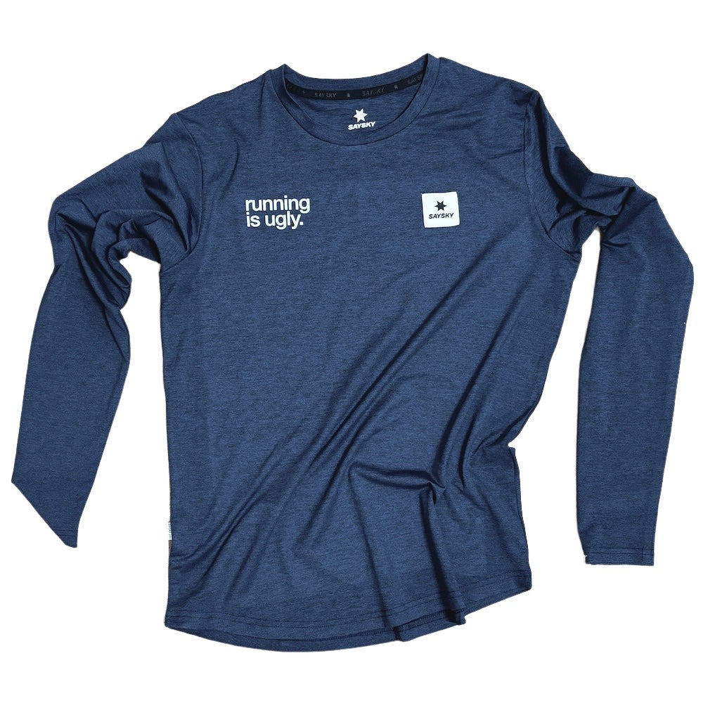 saysky clean pace longsleeve, blue.