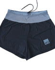 classic womens microperf short 3" get lost, black.