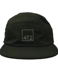 technical adjustable race cap, gone running, dark olive.