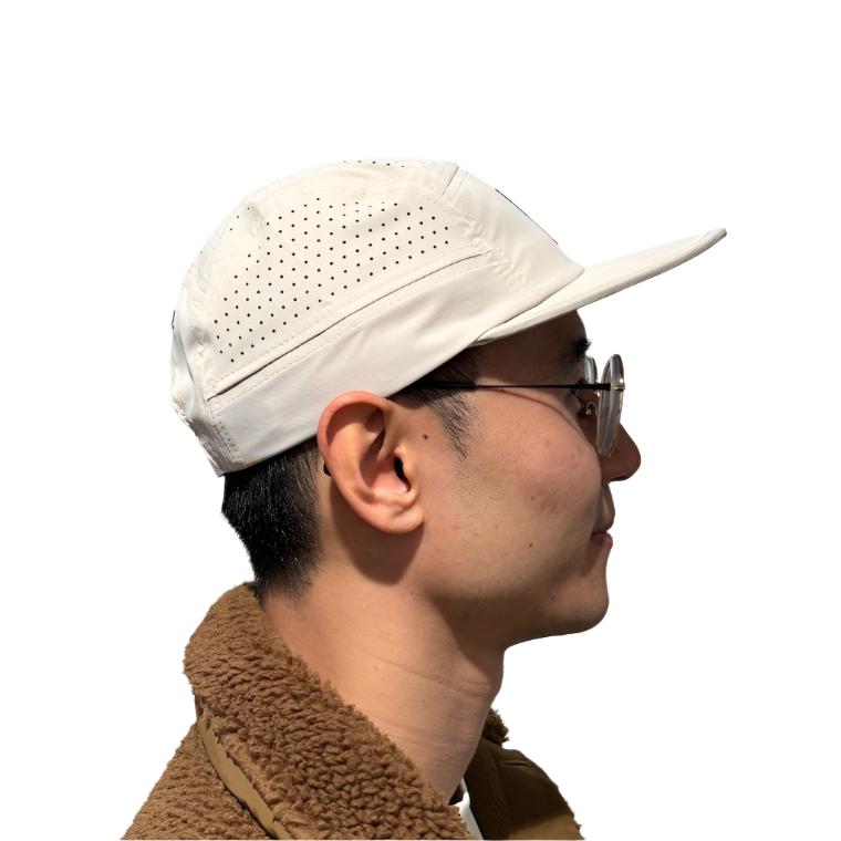 technical adjustable race cap, one more, sand.