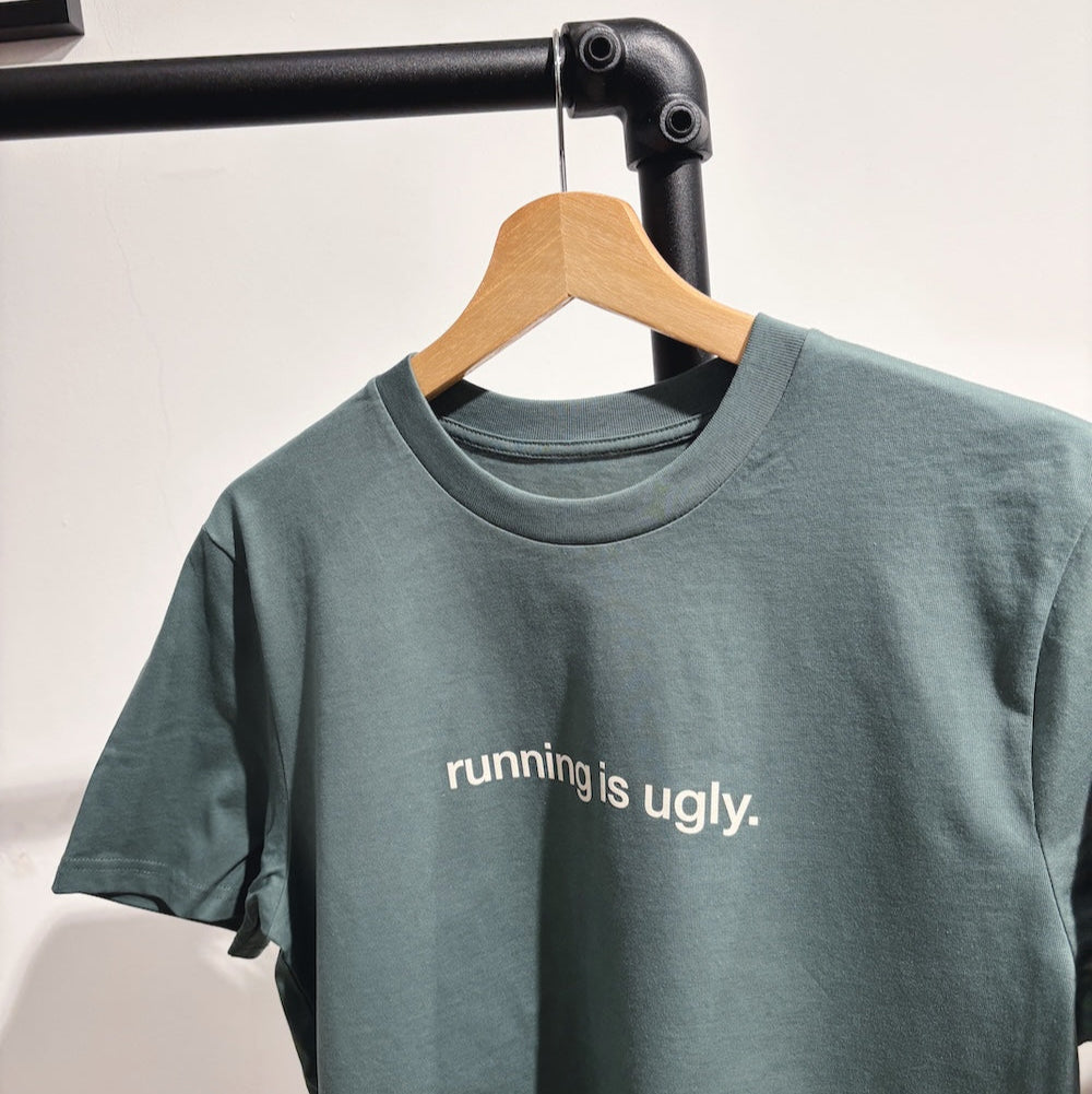 tee, running is ugly, green day.