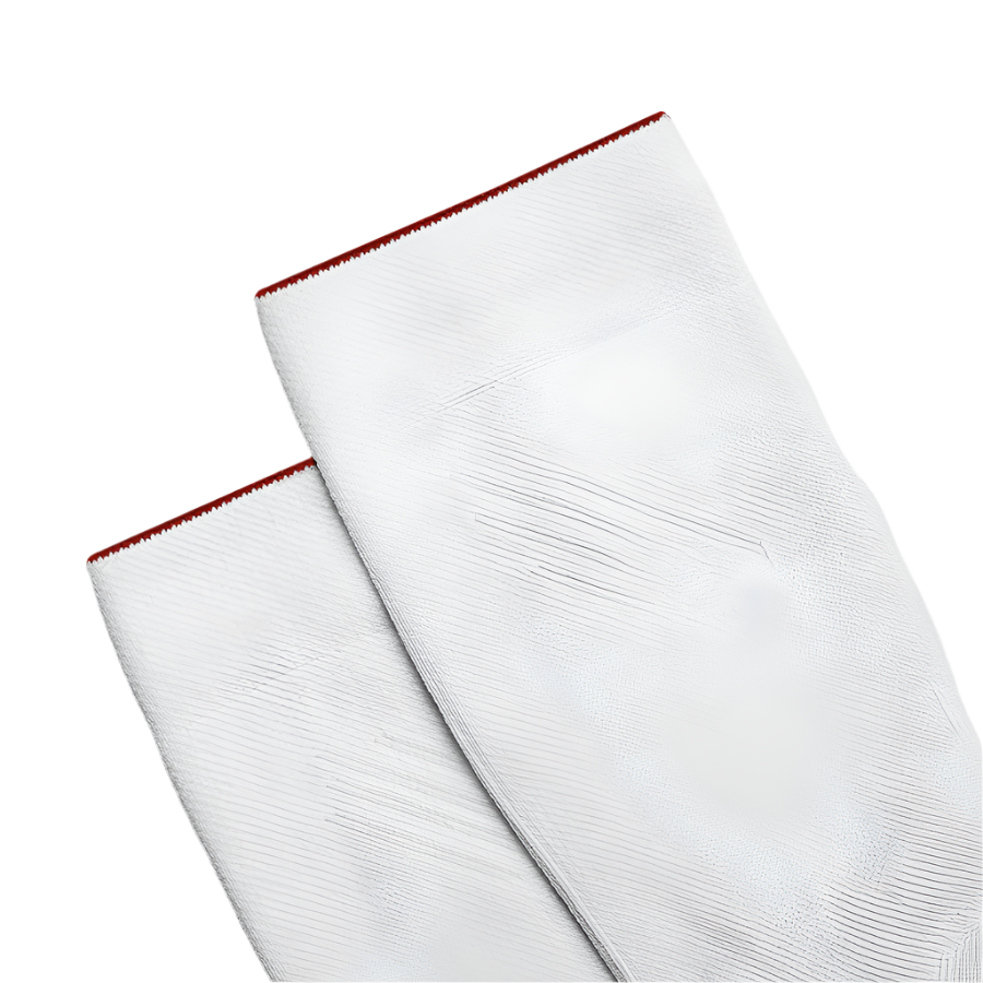 near earth distance sock, crew length, white.