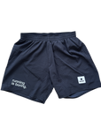 saysky mens zig zag 5" shorts, black.
