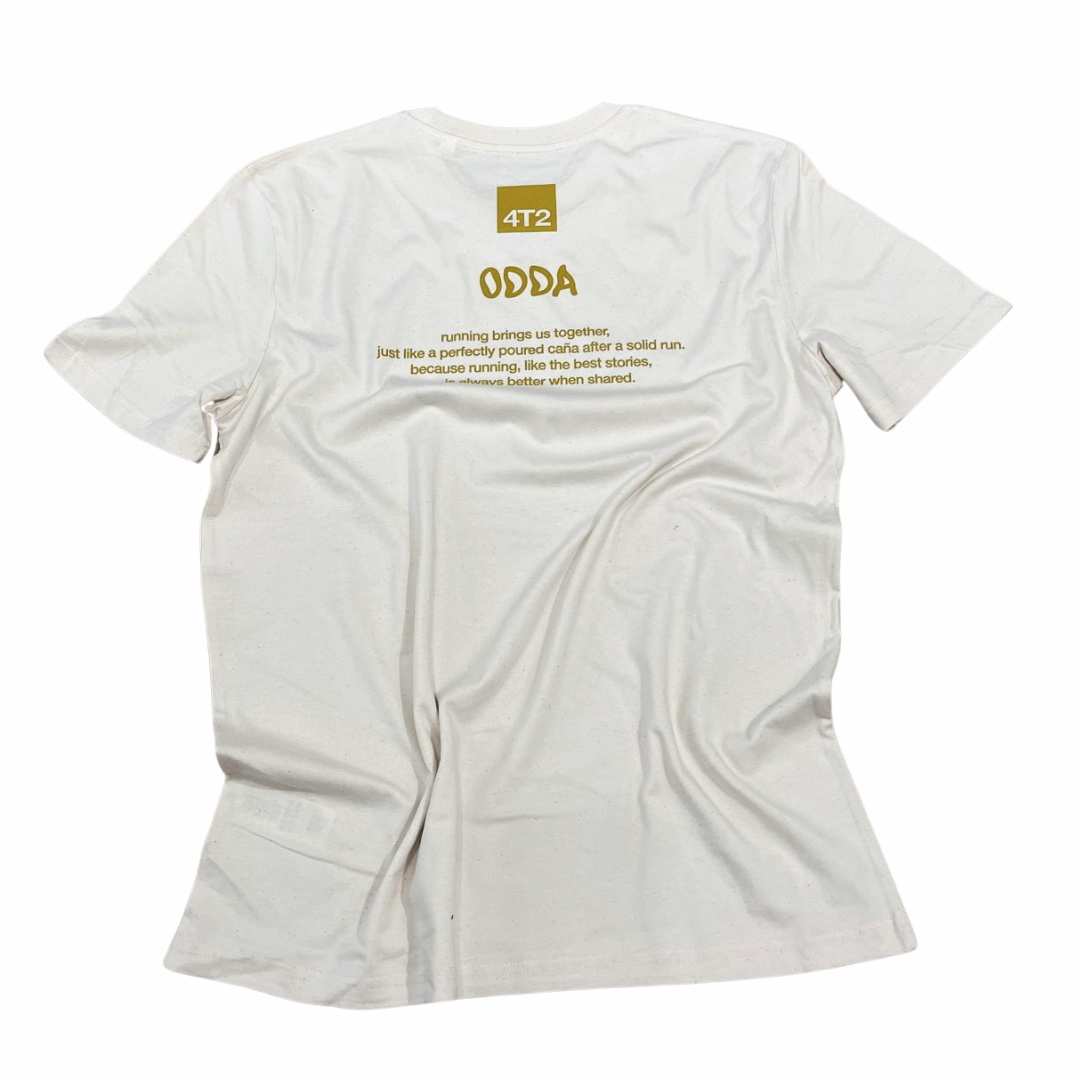 tee, dale caña. x odda, raw white