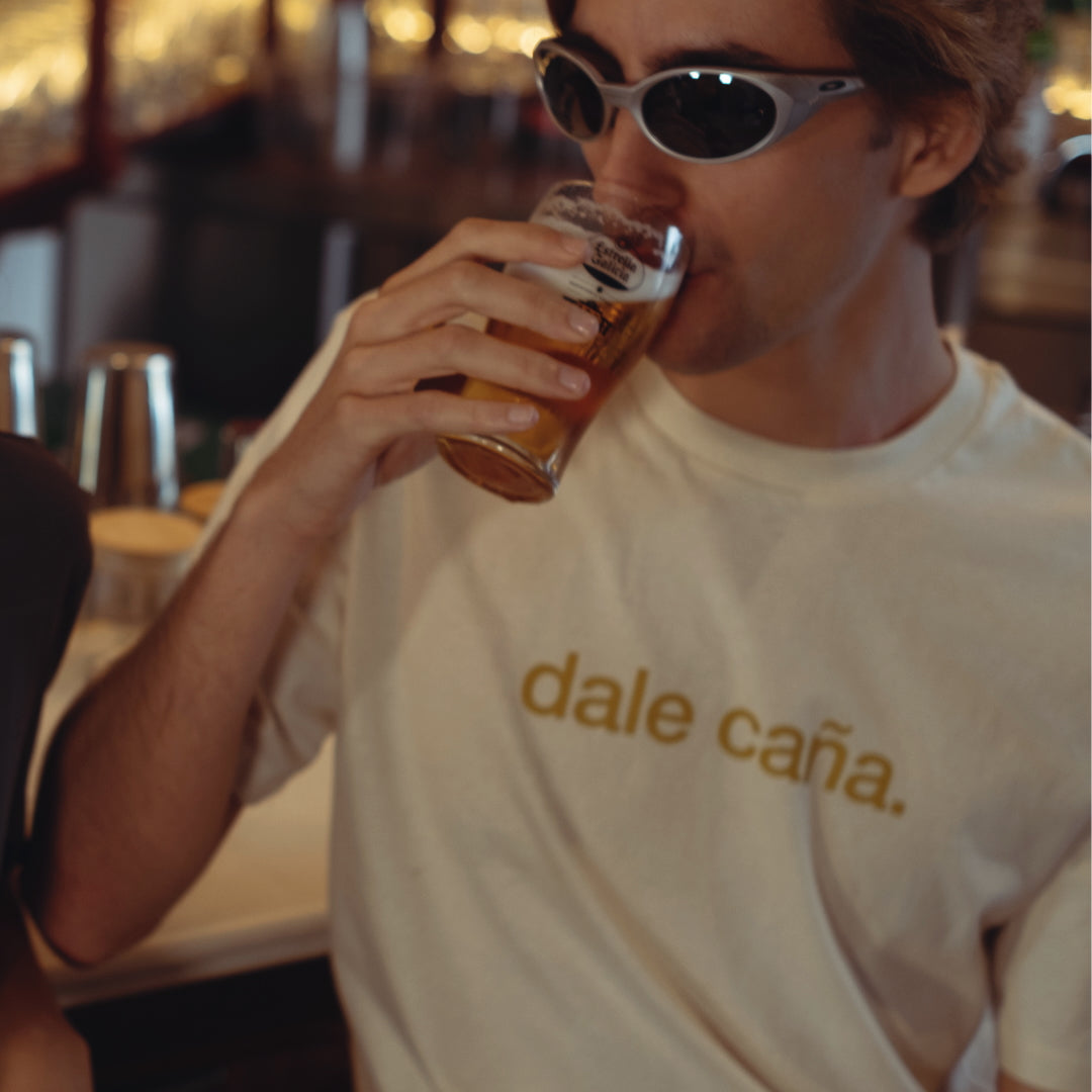 tee, dale caña. x odda, raw white
