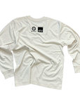 longsleeve, gone surfing, raw white.