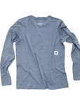 saysky clean pace longsleeve, grey.