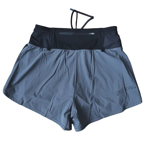 classic womens microperf short 3" get lost, grey.