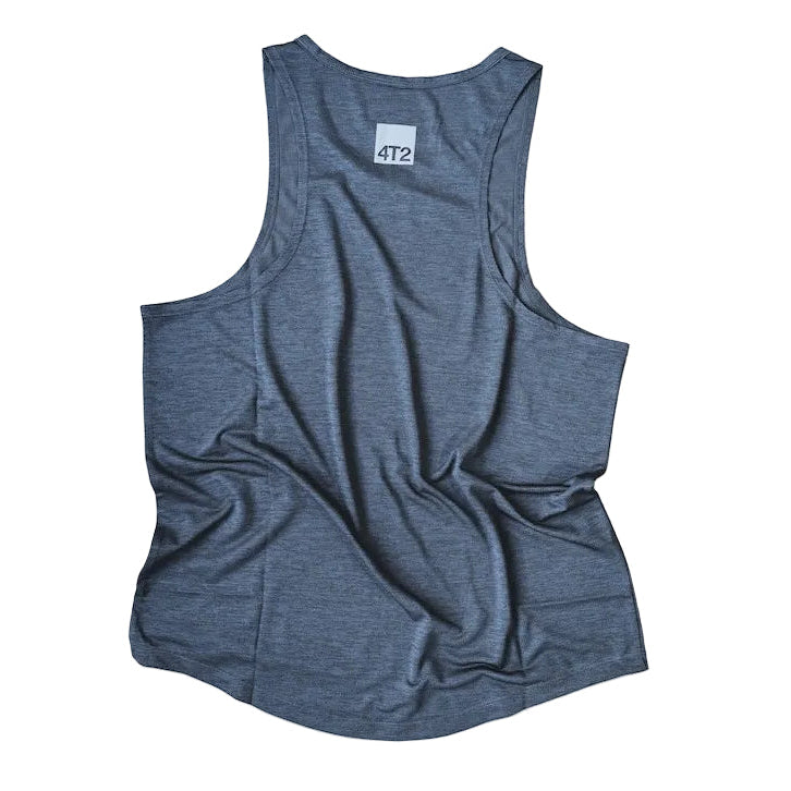 classic mens singlet, sabrosa, charcoal.