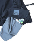 classic mens microperf short 5" get lost, black.
