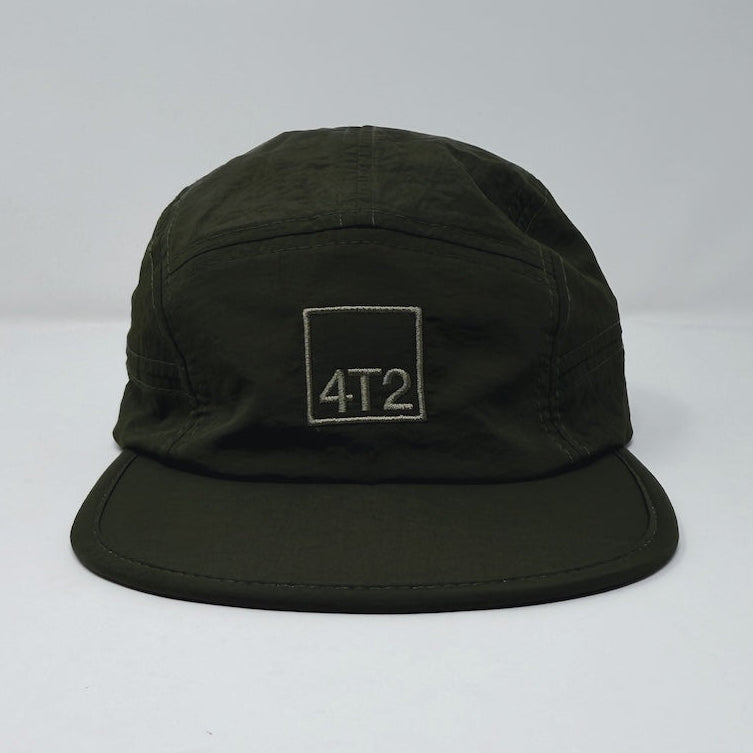 technical adjustable race cap, gone running, dark olive.