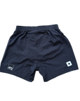 saysky mens zig zag 5" shorts, black.